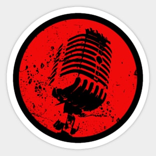 King of pop mic Sticker